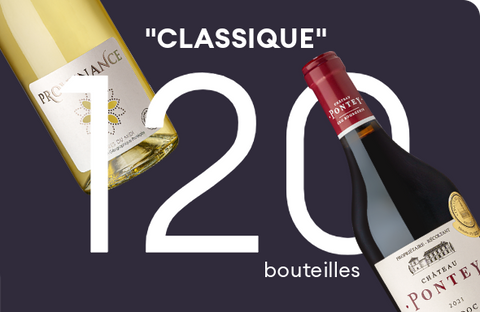 Pack cave 120 bouteilles, 11 vins - rouge, blanc et rosé