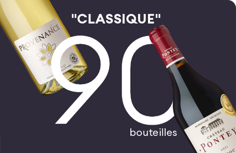 Pack cave 90 bouteilles, 11 vins - rouge, blanc et rosé