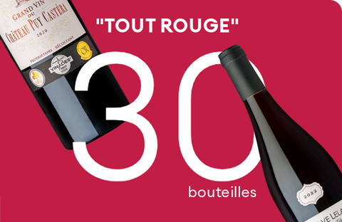 Pack cave 30 bouteilles, 5 vins - Tout rouge