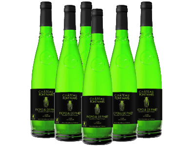 Picpoul de Pinet Château Font Mars blanc AOP - caisse de 6 bouteilles