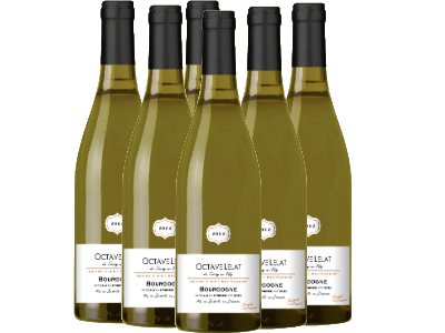 Octave Lelat Chardonnay blanc AOP - caisse de 6 bouteilles