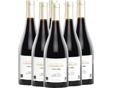 Faugères Domaine Les Carabelles Calcari rouge BIO AOP - caisse de 6 bouteilles