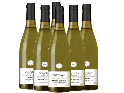 Octave Lelat Mâcon Villages blanc AOP - caisse de 6 bouteilles