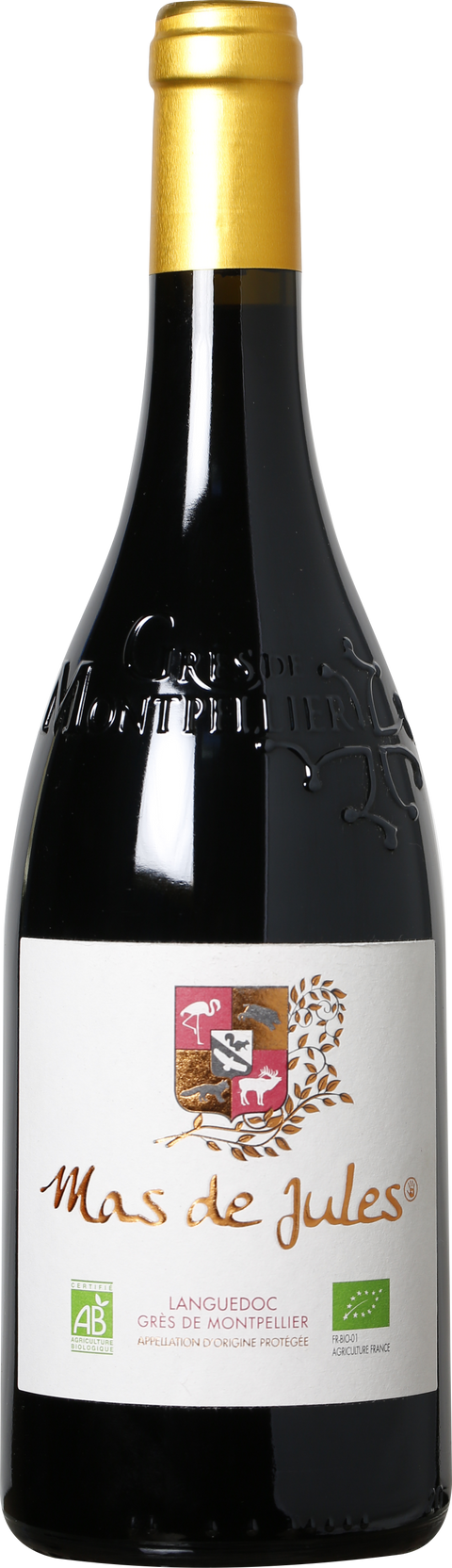 Mas de Jules Grès de Montpellier rouge  AOP BIO - caisse de 6 bouteilles