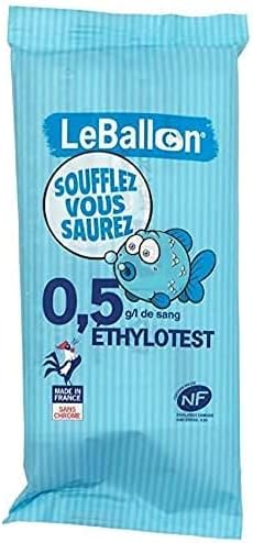 ETHYLOTEST Norme NF - Le Ballon - Sans Chrome - Produit Français